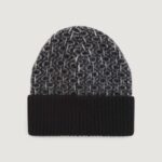 Berretto Calvin Klein monogram fold turn up beanie Nero - Foto 1