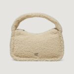 Borsa Calvin Klein Jeans sherpa mini zip Panna - Foto 1