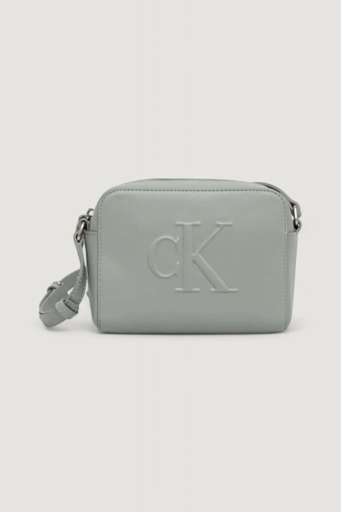 Borsa Calvin Klein Jeans sculpted camera deboss Grigio Scuro