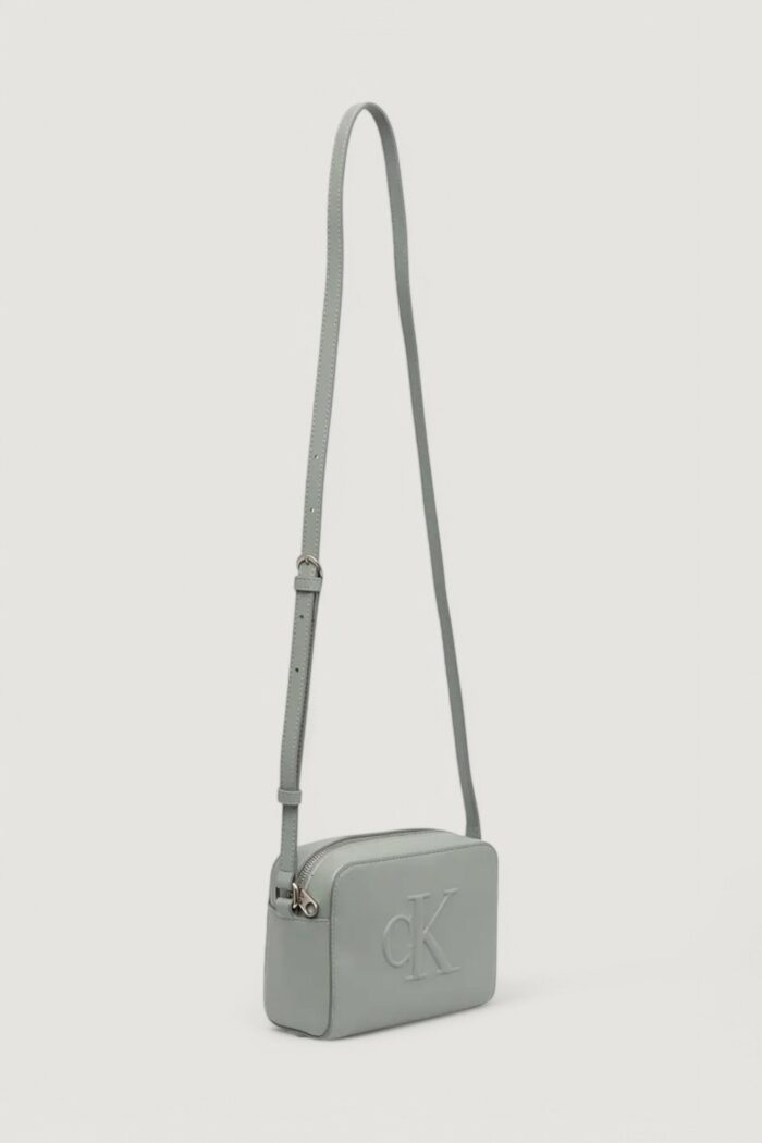 Borsa Calvin Klein Jeans sculpted camera deboss Grigio Scuro