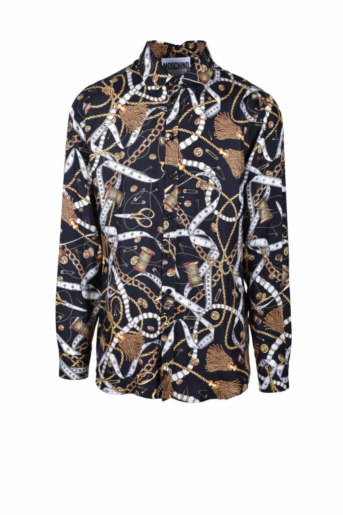 Camicia manica lunga MOSCHINO COUTURE  Nero