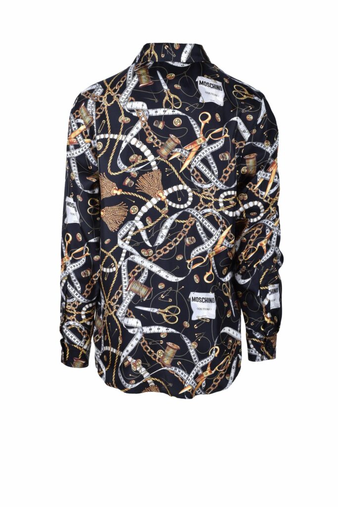 Camicia manica lunga MOSCHINO COUTURE  Nero