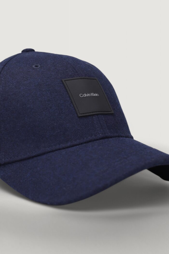 Cappello con visiera Calvin Klein wool bb cap Blue scuro