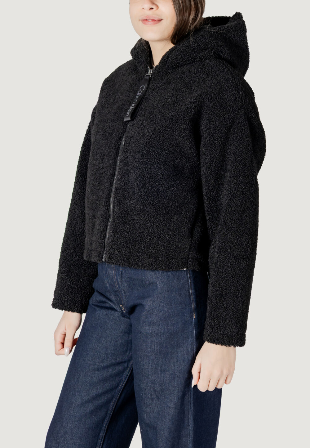 Cappotto Calvin Klein Jeans sherpa jacket Nero - Foto 2