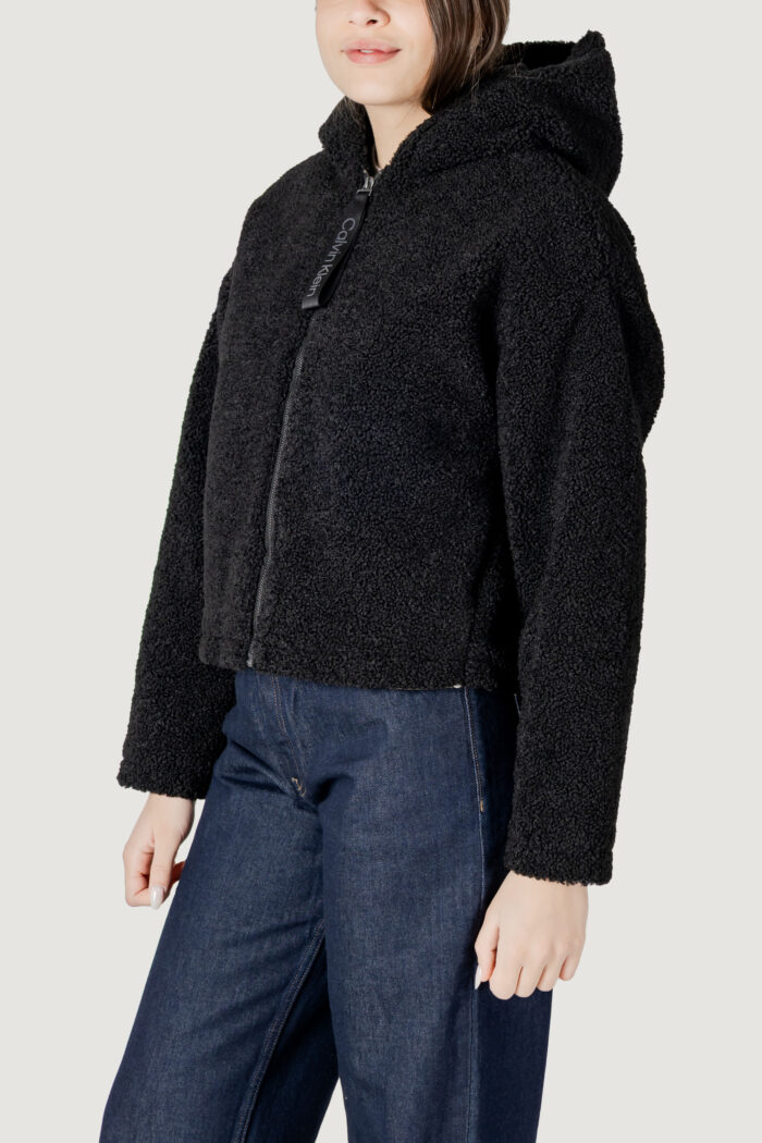 Cappotto Calvin Klein Jeans sherpa jacket Nero