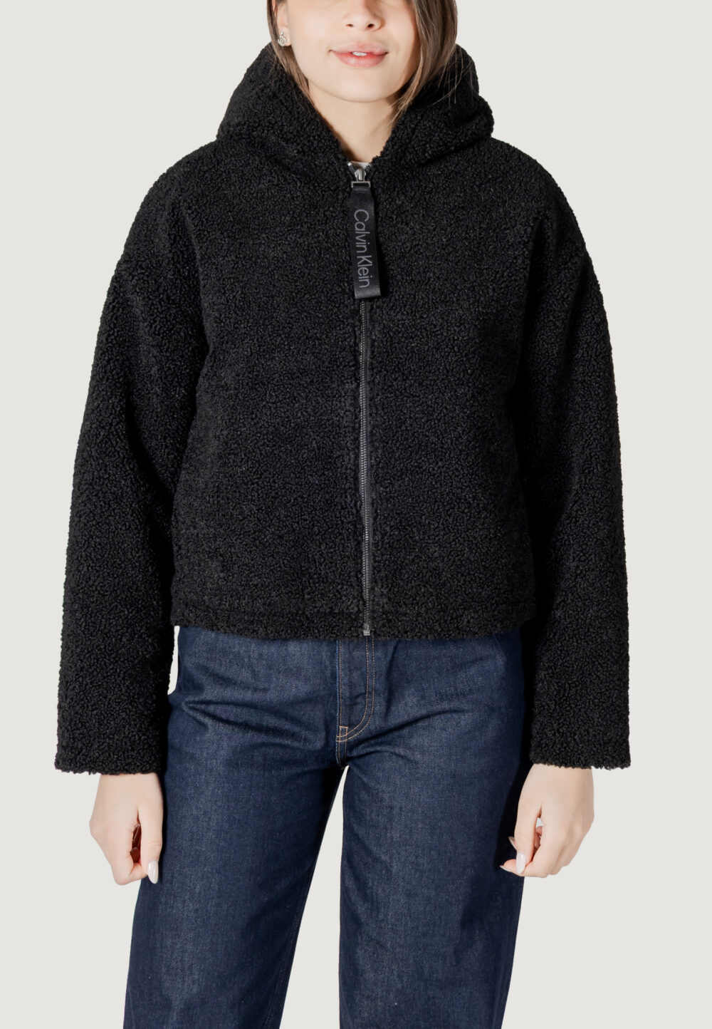 Cappotto Calvin Klein Jeans sherpa jacket Nero - Foto 5