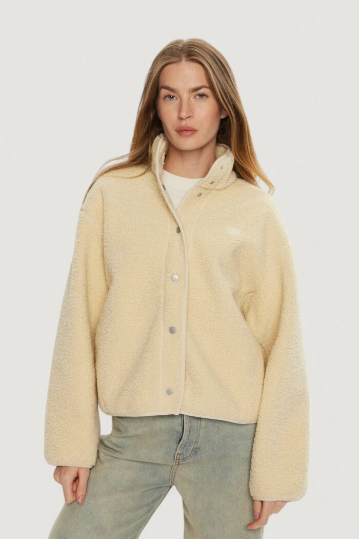 Cappotto Calvin Klein Jeans sherpa overshirt Panna