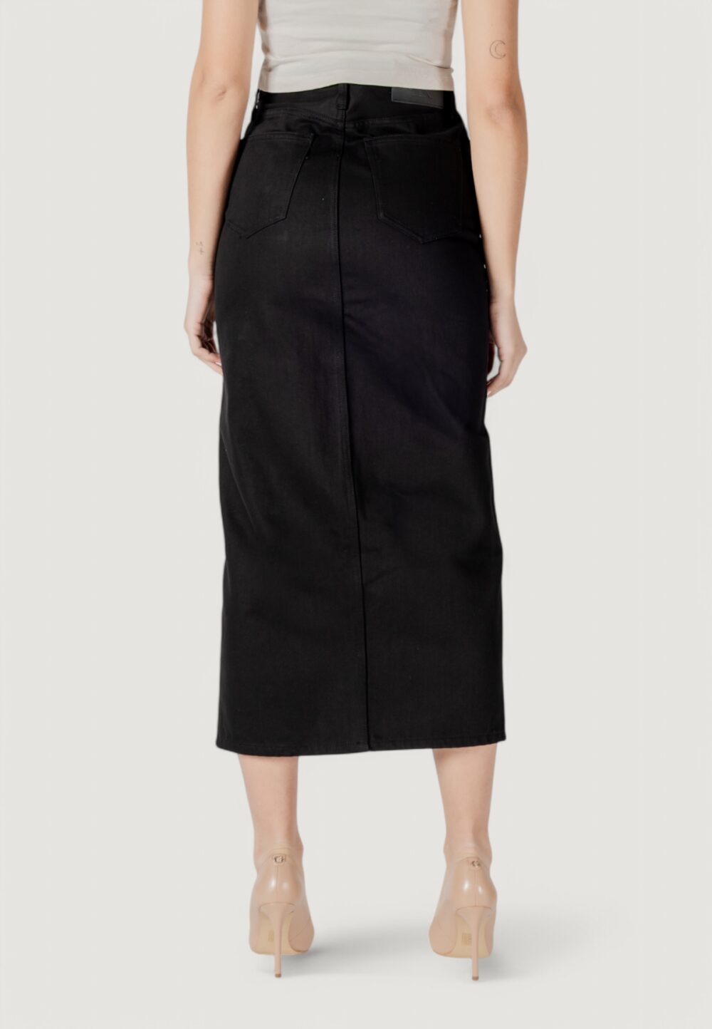 Gonna lunga Calvin Klein Jeans maxi denim skirt Nero - Foto 5