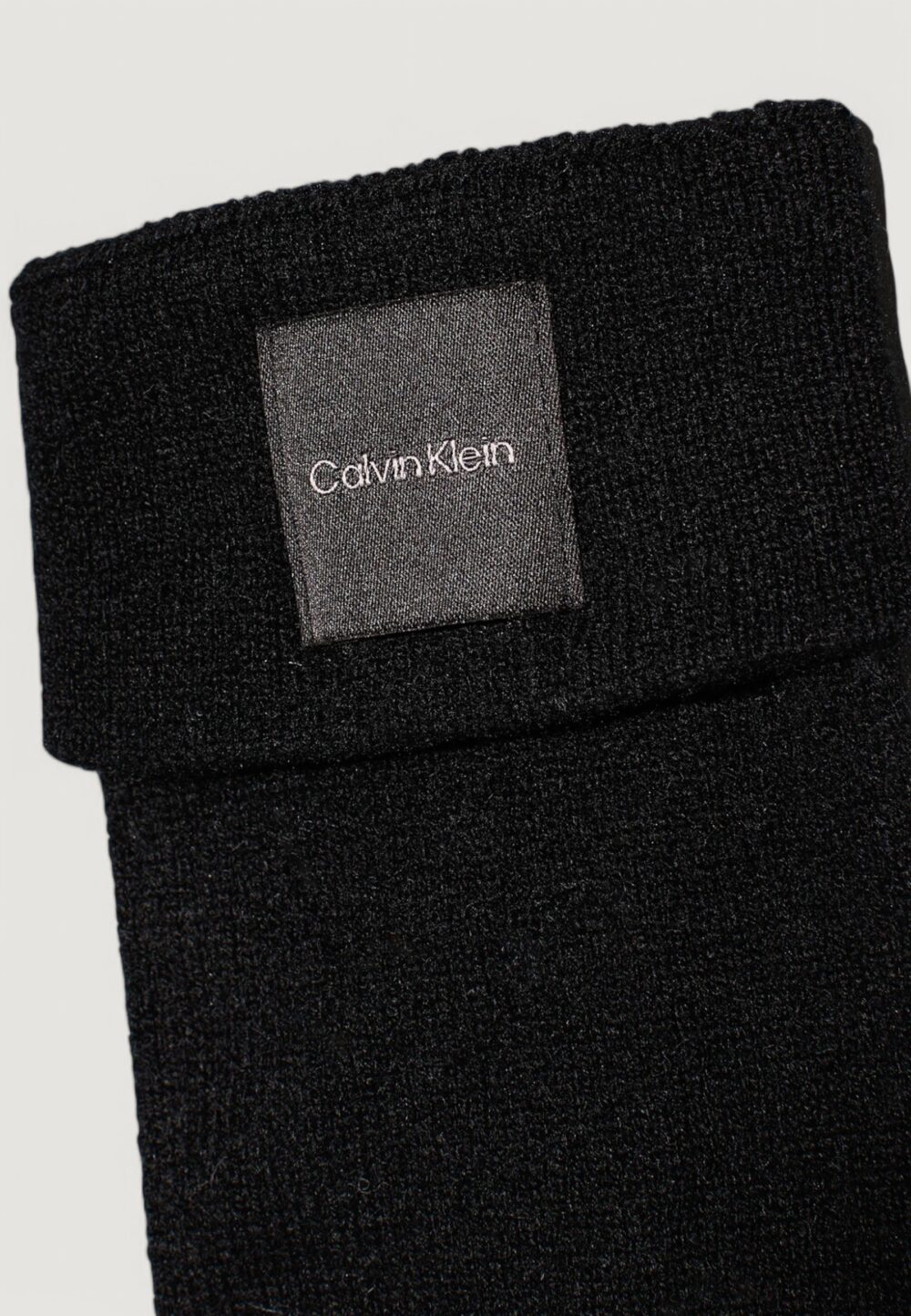 Guanti Calvin Klein cashmere chunky open rib Nero - Foto 2