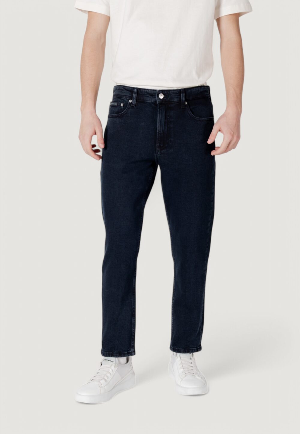 Jeans Calvin Klein Jeans dad jean Blue Denim Scuro - Foto 1