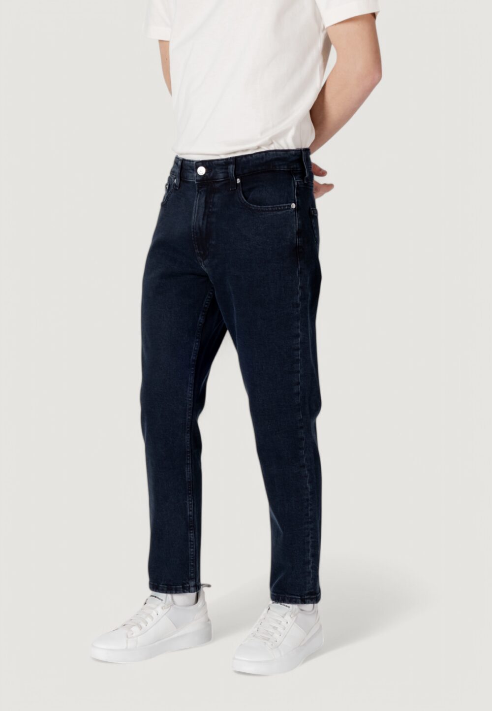 Jeans Calvin Klein Jeans dad jean Blue Denim Scuro - Foto 2