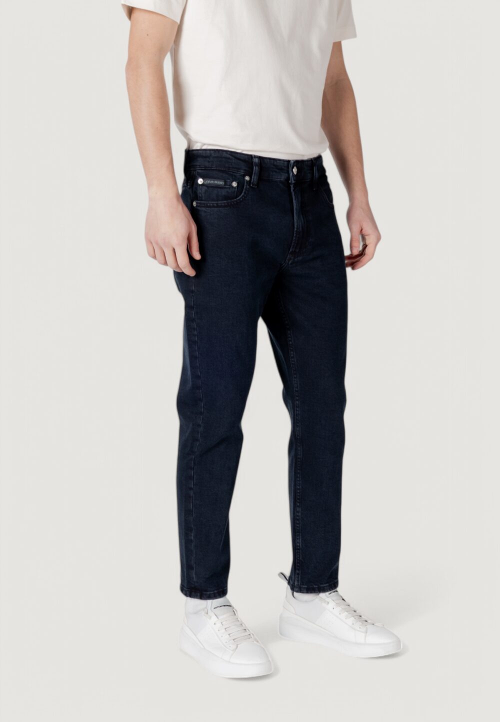 Jeans Calvin Klein Jeans dad jean Blue Denim Scuro - Foto 3