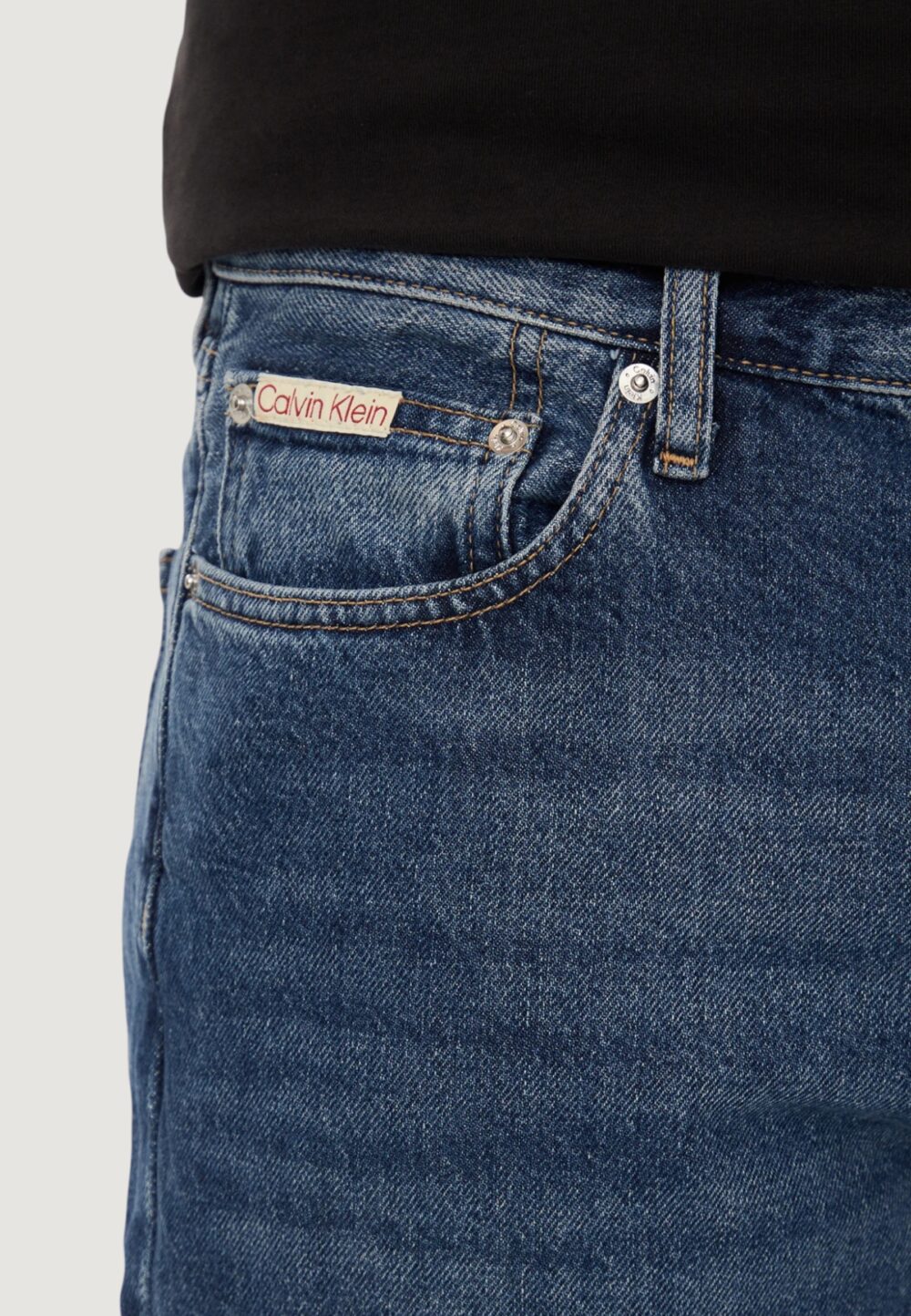 Jeans Calvin Klein Jeans dad jean Blue Denim Scuro - Foto 3