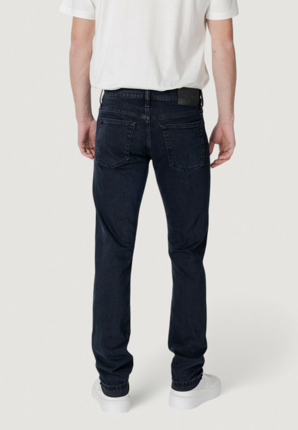 Jeans slim Calvin Klein Jeans Blue Denim Scuro - Foto 4