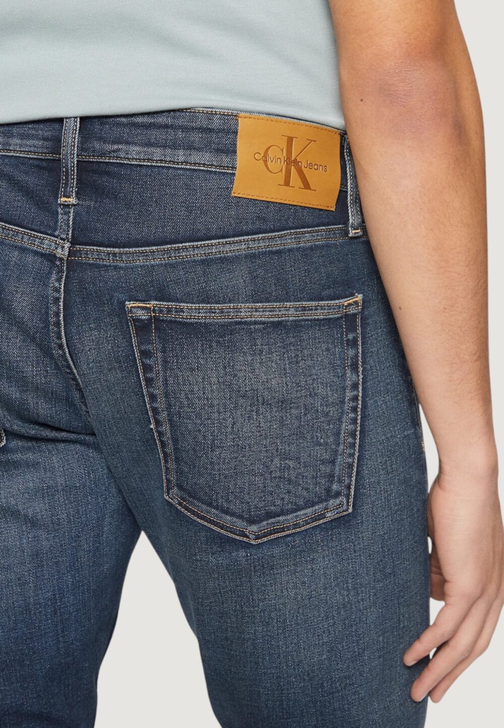 Jeans slim Calvin Klein Jeans Dark Blue Denim - Foto 4