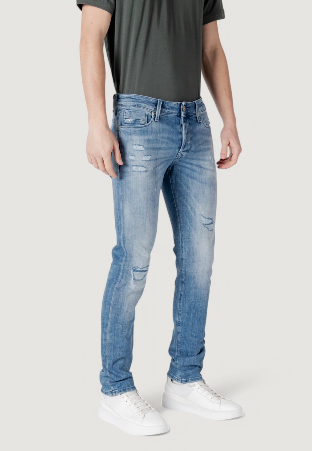 Jeans slim Jack Jones Denim chiaro - Foto 3