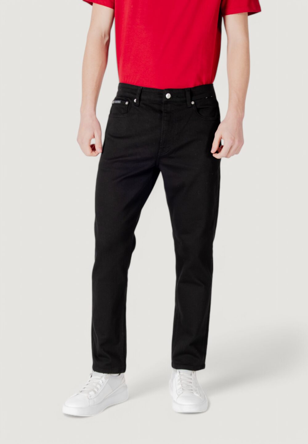 Jeans Tapered Calvin Klein Jeans dad jean Nero - Foto 1