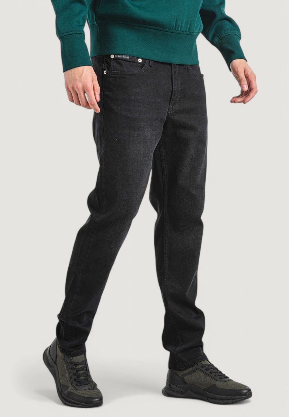 Jeans Tapered Calvin Klein Jeans slim taper Nero - Foto 3