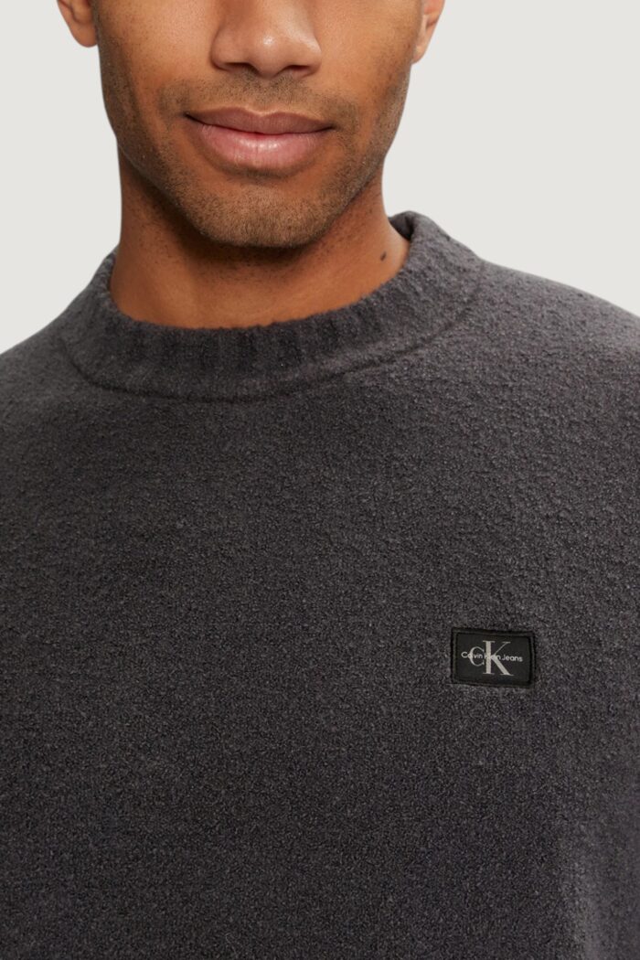 Maglione Calvin Klein Jeans boucle boxy sweater Antracite