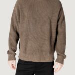 Maglione Calvin Klein Jeans chunky texture sweat Beige scuro - Foto 1