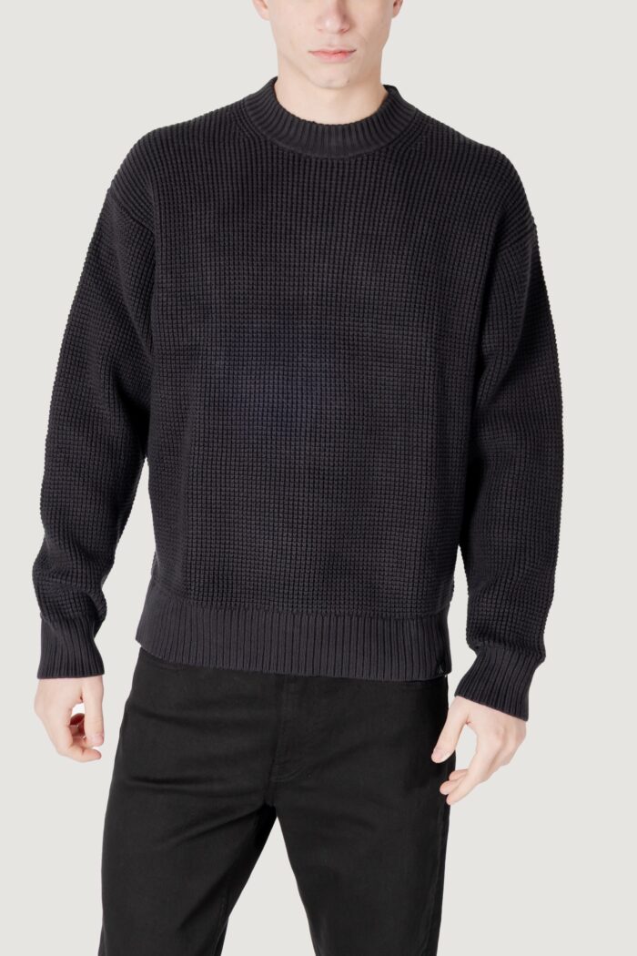 Maglione Calvin Klein Jeans chunky texture sweat Nero