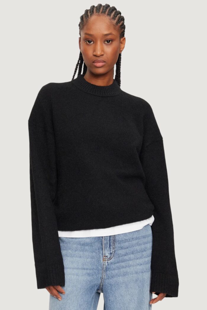 Maglione Calvin Klein Jeans textured loose sweat Nero