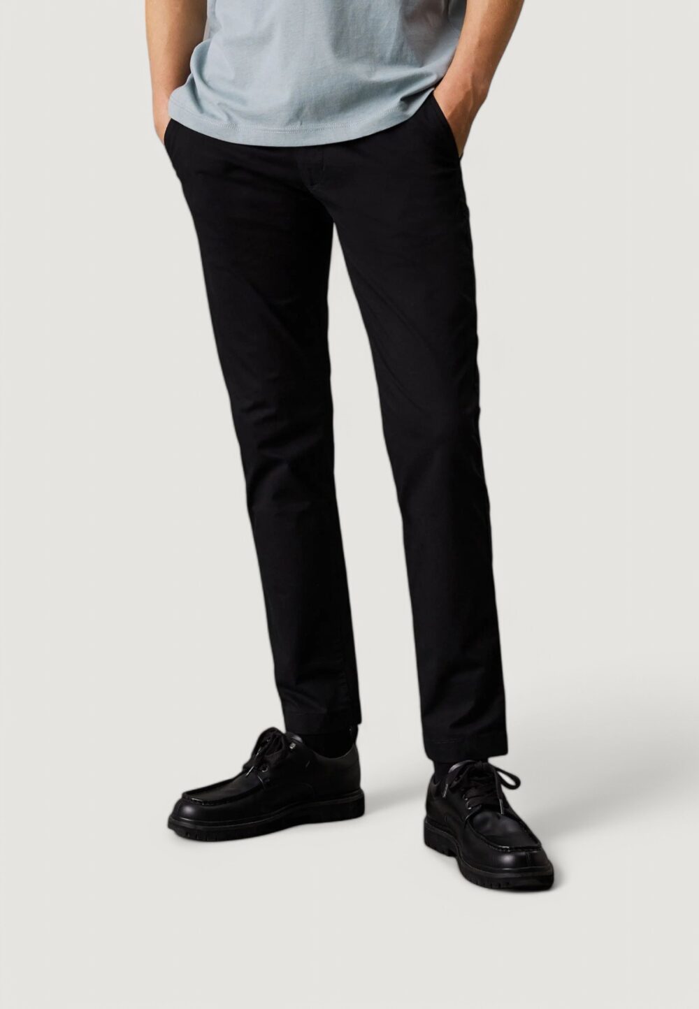 Pantaloni Calvin Klein Jeans tapered chino Nero - Foto 1