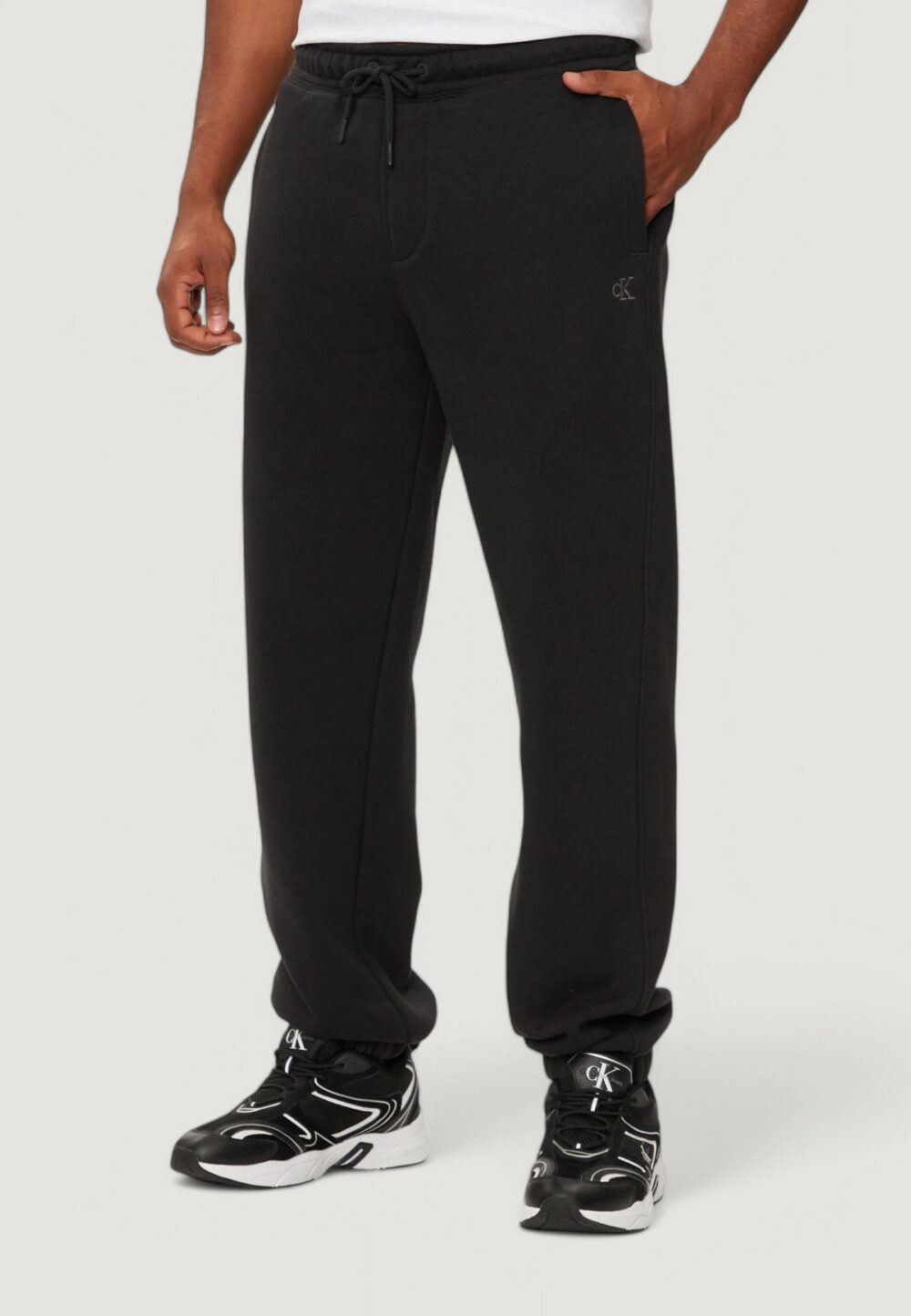 Pantaloni sportivi Calvin Klein Jeans heavy terry sweatpan Nero - Foto 1