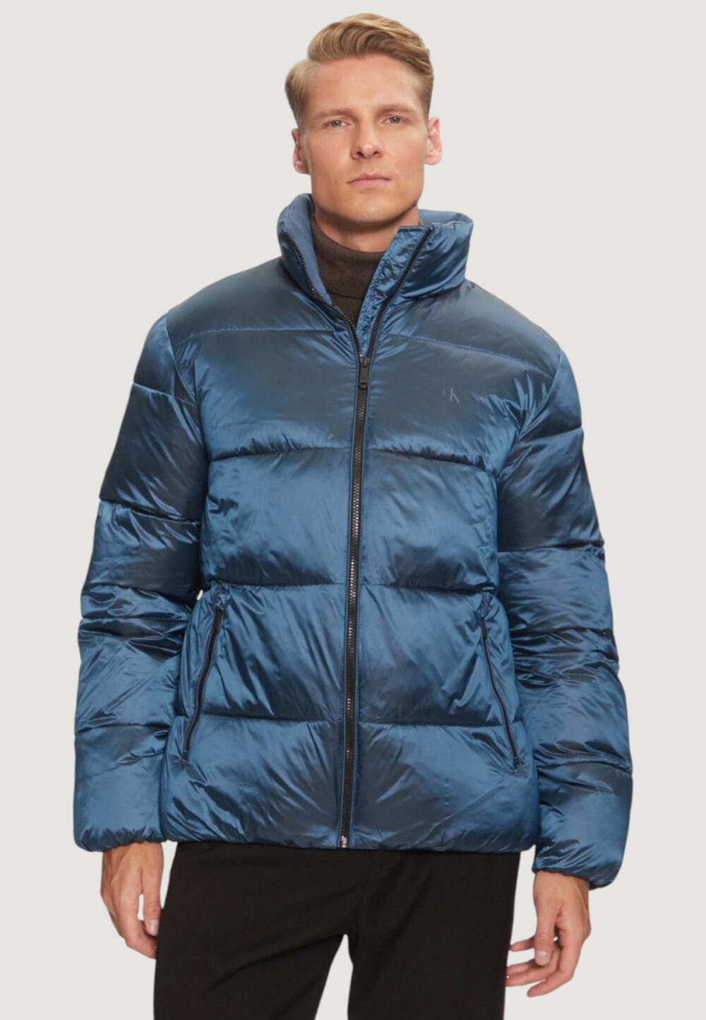 Piumino Calvin Klein Jeans two tone puffer jack Blu - Nero - Foto 1