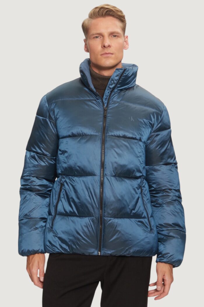 Piumino Calvin Klein Jeans two tone puffer jack Blu – Nero