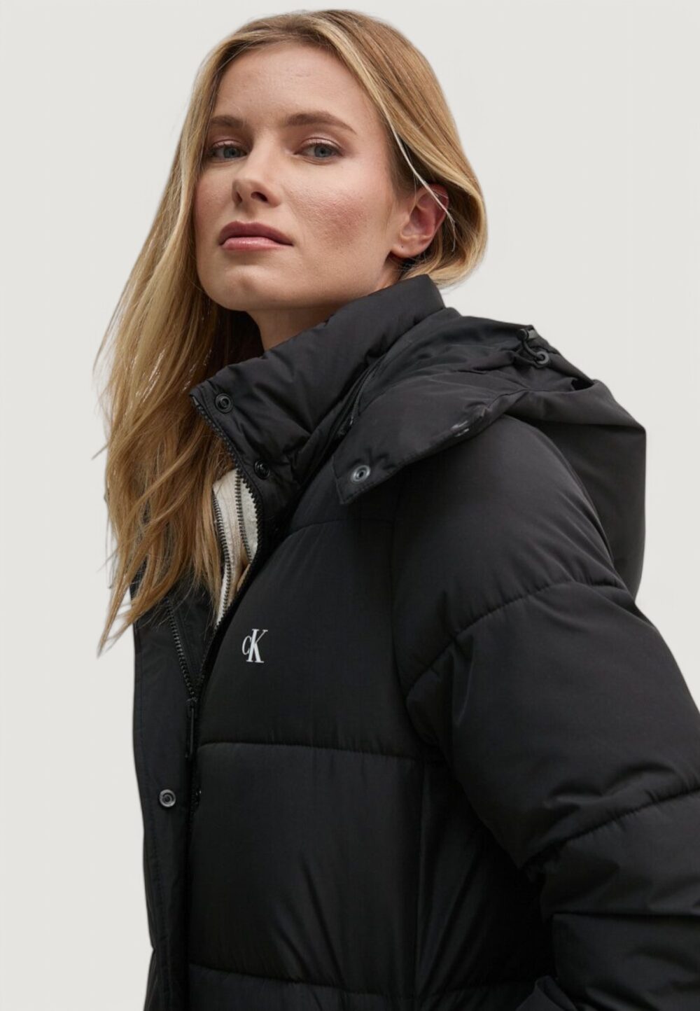 Piumino Calvin Klein Jeans monologo non down lo Nero - Foto 3