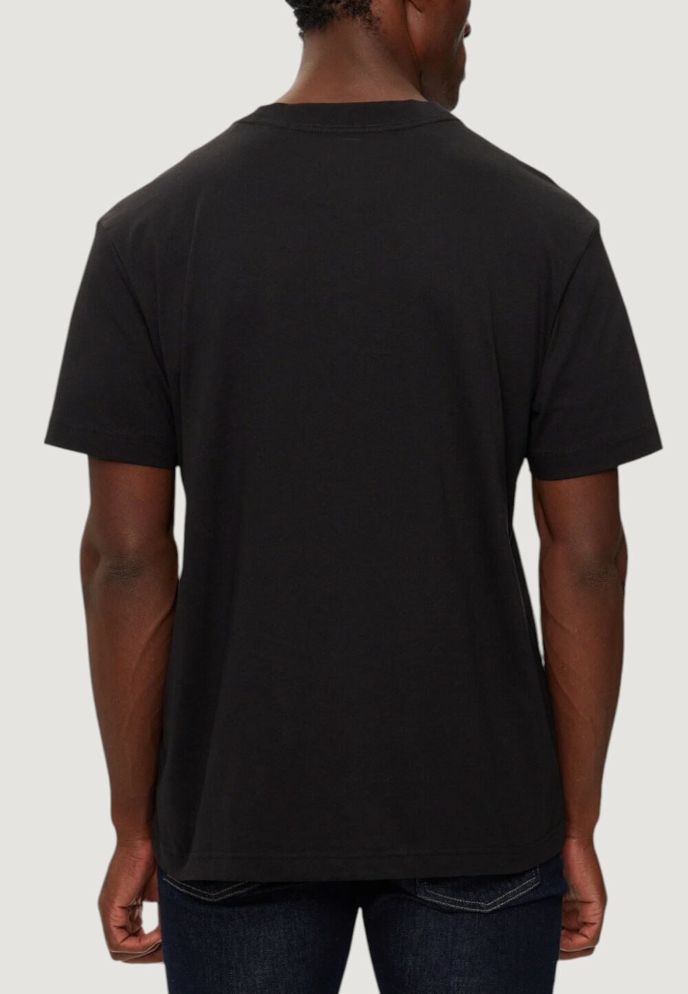 T-shirt Calvin Klein Jeans basketball court gra Nero - Foto 2