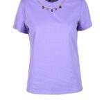 T-shirt Elisabetta Franchi Viola - Foto 1