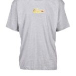 T-shirt LACOSTE X C. DES GARCONS SHIRT Grigio Chiaro - Foto 1