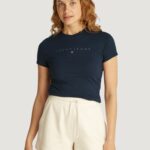 T-shirt Tommy Hilfiger Jeans tjw tonal linea Blu - Foto 1