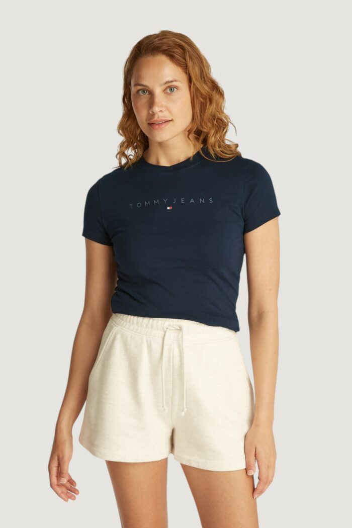 T-shirt Tommy Hilfiger Jeans tjw tonal linea Blu