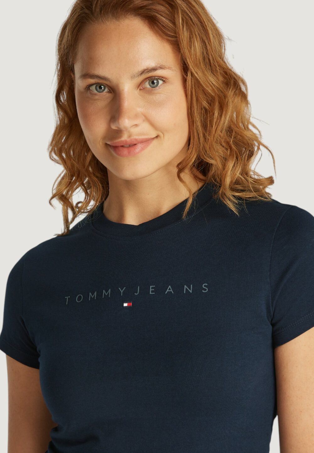 T-shirt Tommy Hilfiger Jeans tjw tonal linea Blu - Foto 5