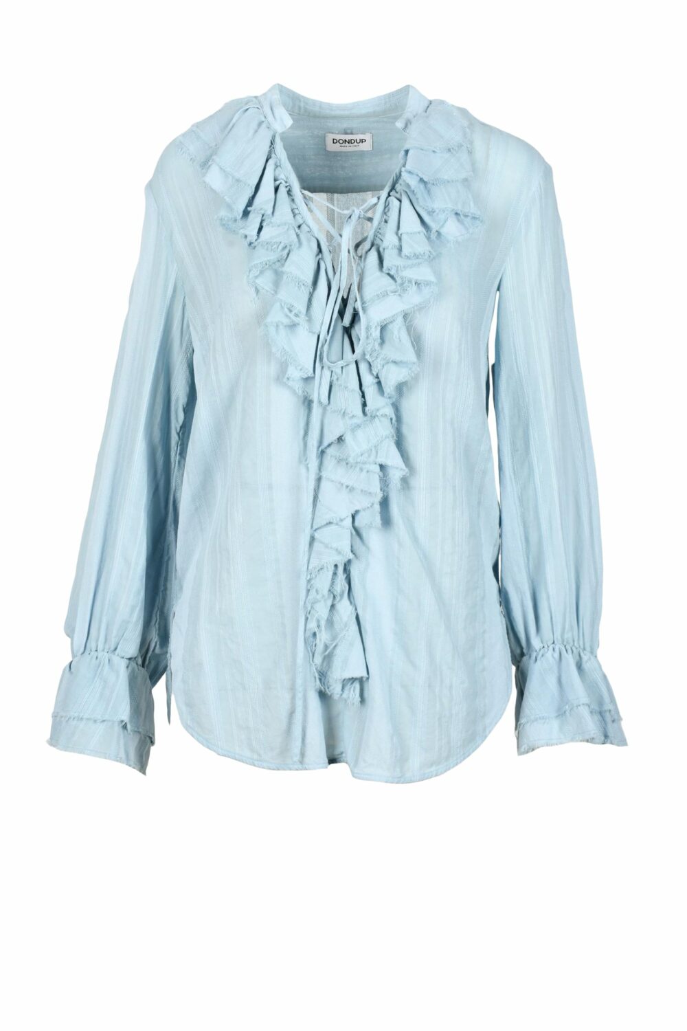 Blusa manica corta Dondup Celeste - Foto 1