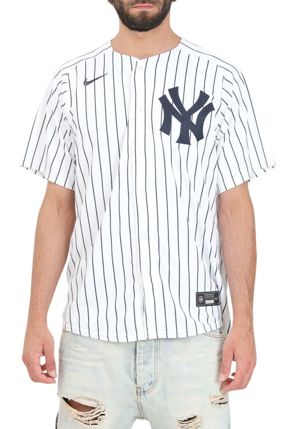 Camicia manica lunga Nike Bianco - Foto 1
