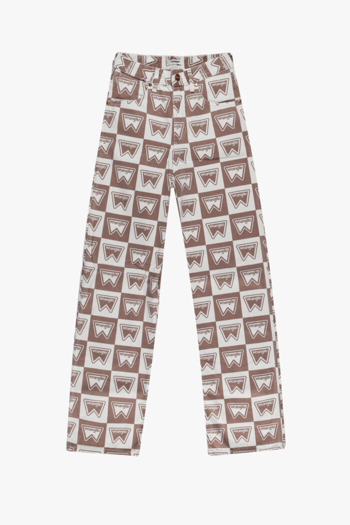 Jeans mom WRANGLER mom relaxed Beige – Bianco