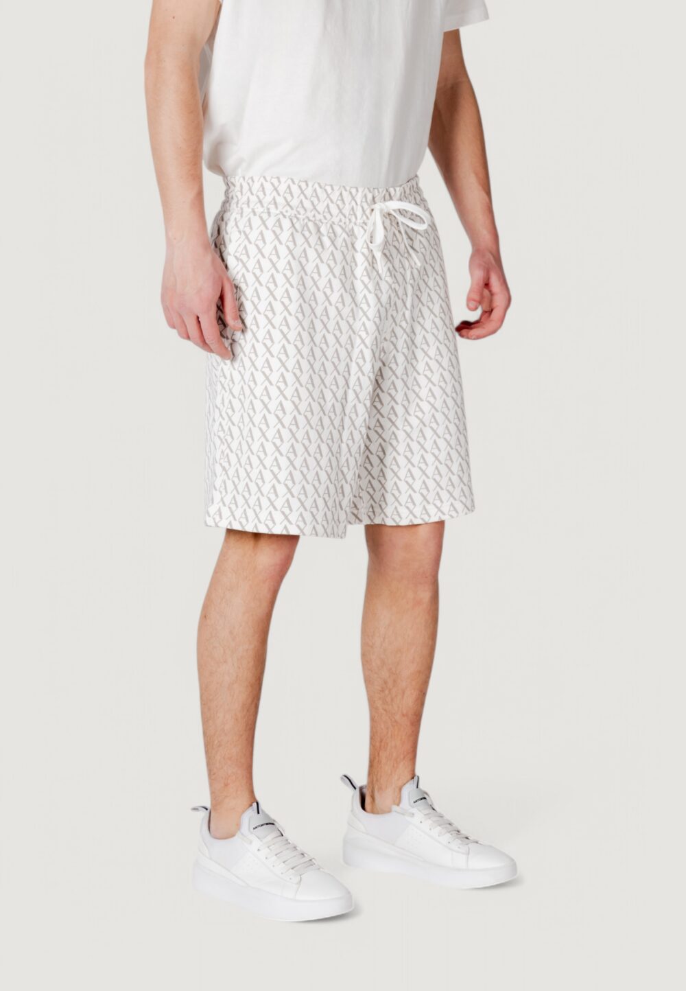 Bermuda sportivi Armani Exchange Panna - Foto 4