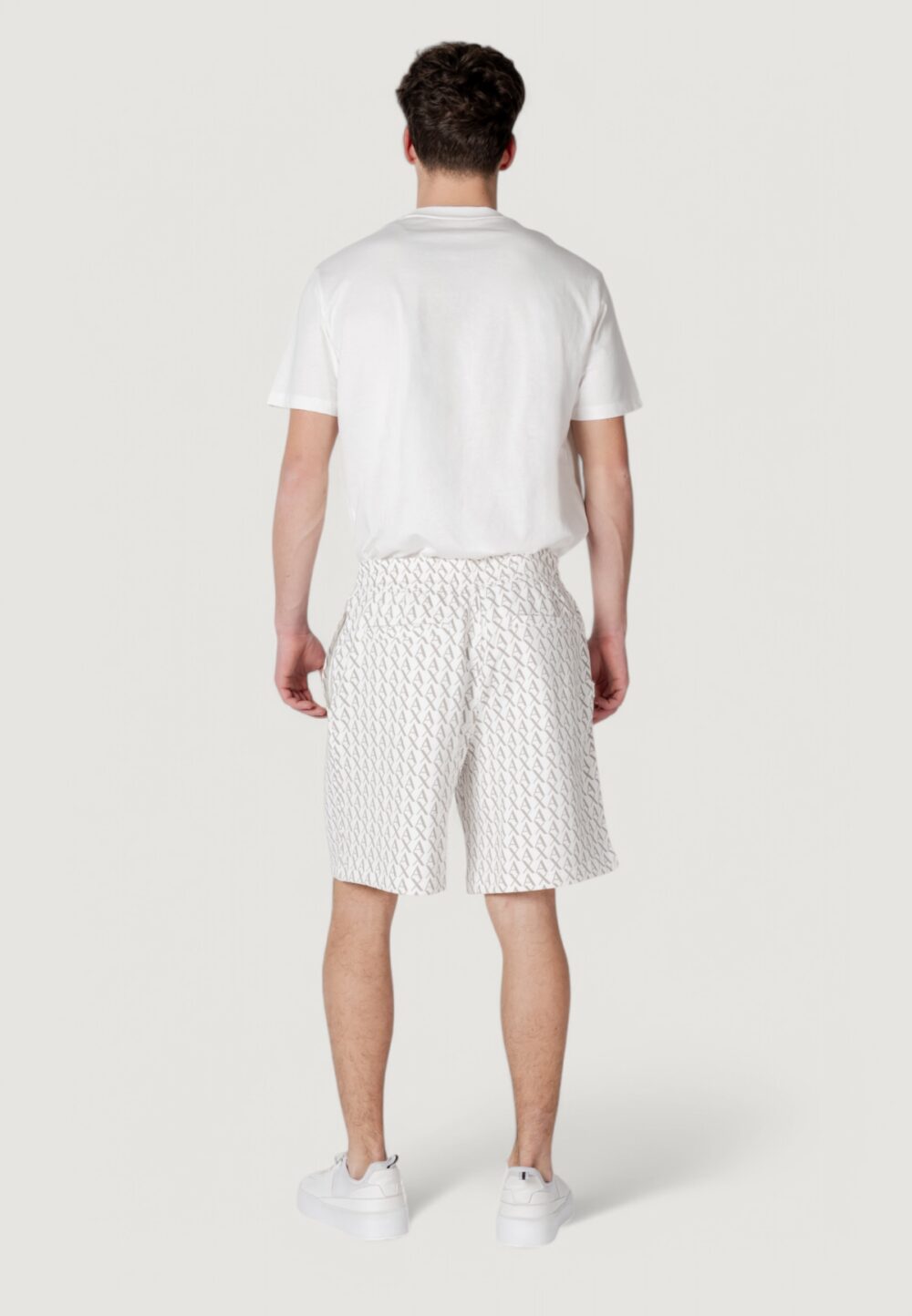 Bermuda sportivi Armani Exchange Panna - Foto 8