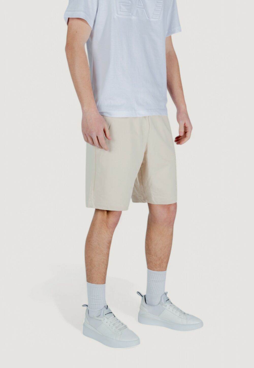 Bermuda sportivi EA7 Beige chiaro - Foto 3