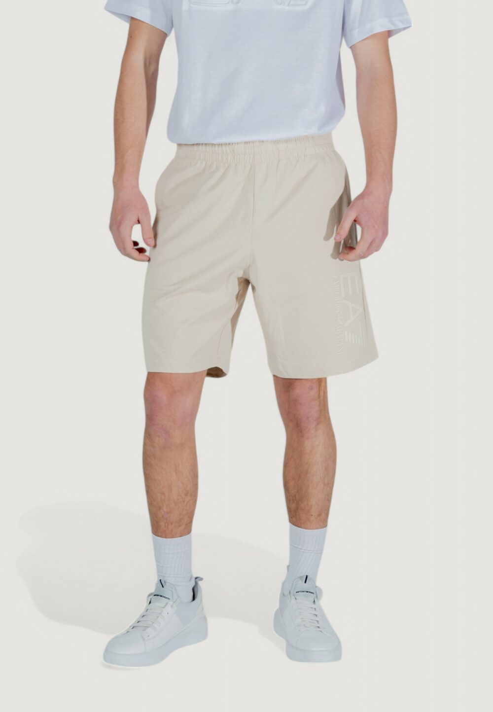 Bermuda sportivi EA7 Beige chiaro - Foto 6