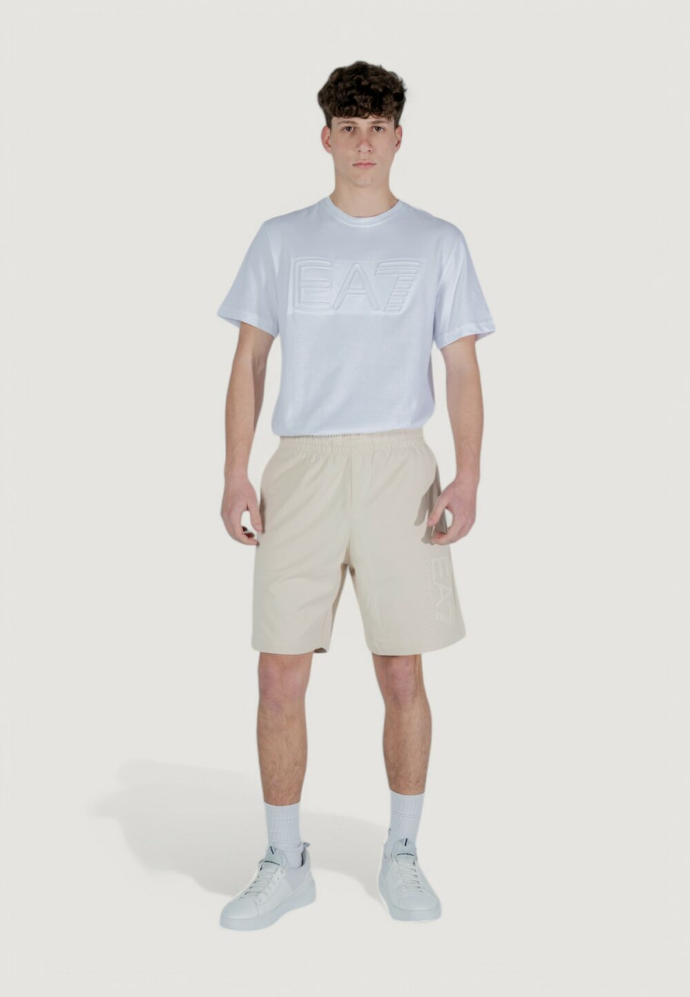 Bermuda sportivi EA7 Beige chiaro - Foto 7