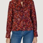 Bluse manica lunga Jacqueline de Yong jdybase l/s high neck keyhole wvn Arancione - Foto 1