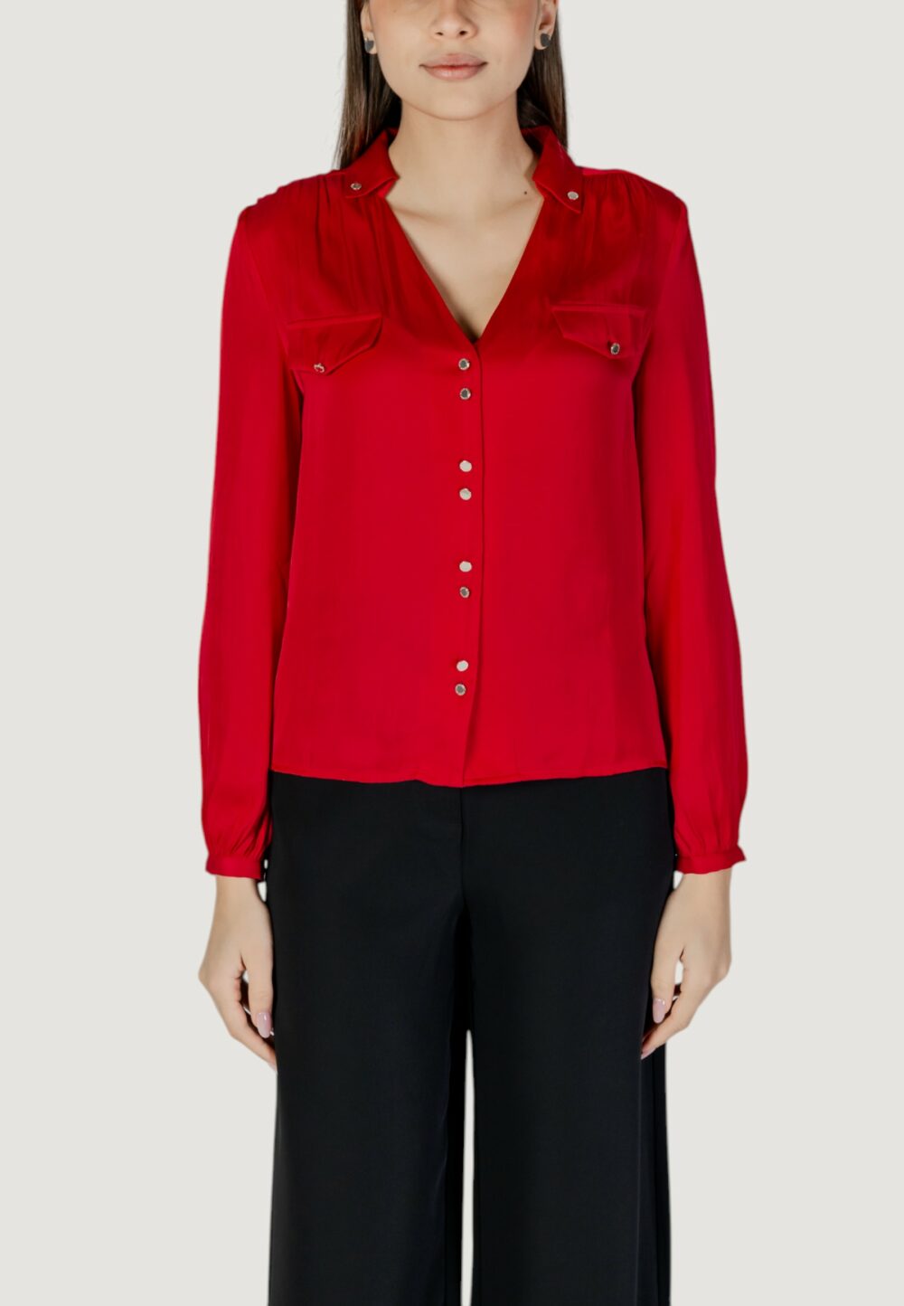 Bluse manica lunga Morgan De Toi Rosso - Foto 1