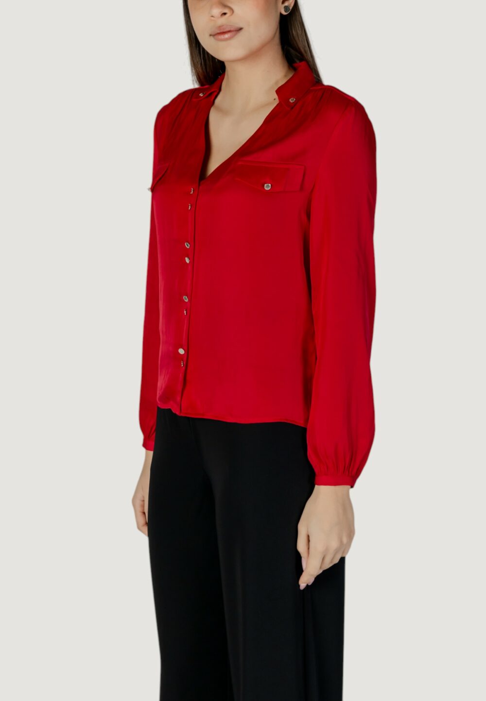 Bluse manica lunga Morgan De Toi Rosso - Foto 2
