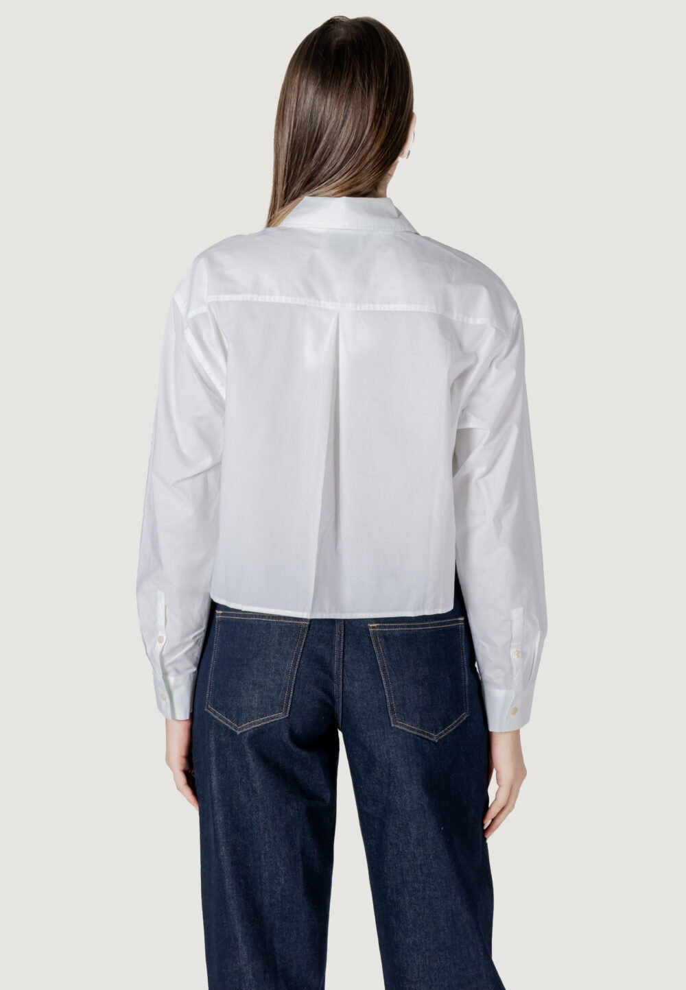 Camicia manica lunga Calvin Klein Jeans ls poplin shirt Bianco - Foto 4