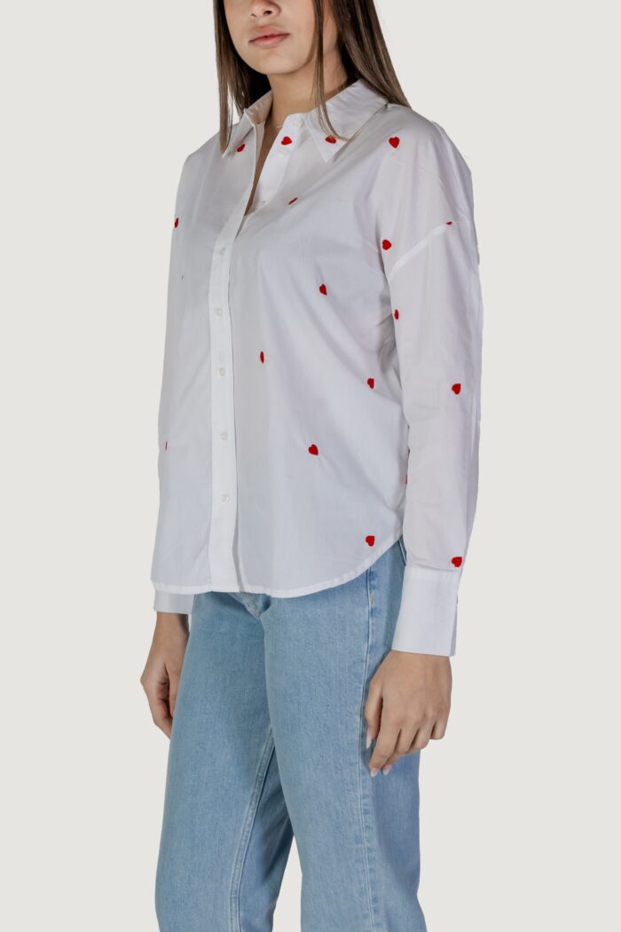 Camicia manica lunga Jacqueline de Yong jdynelly l/s loose shirt wvn Rosso